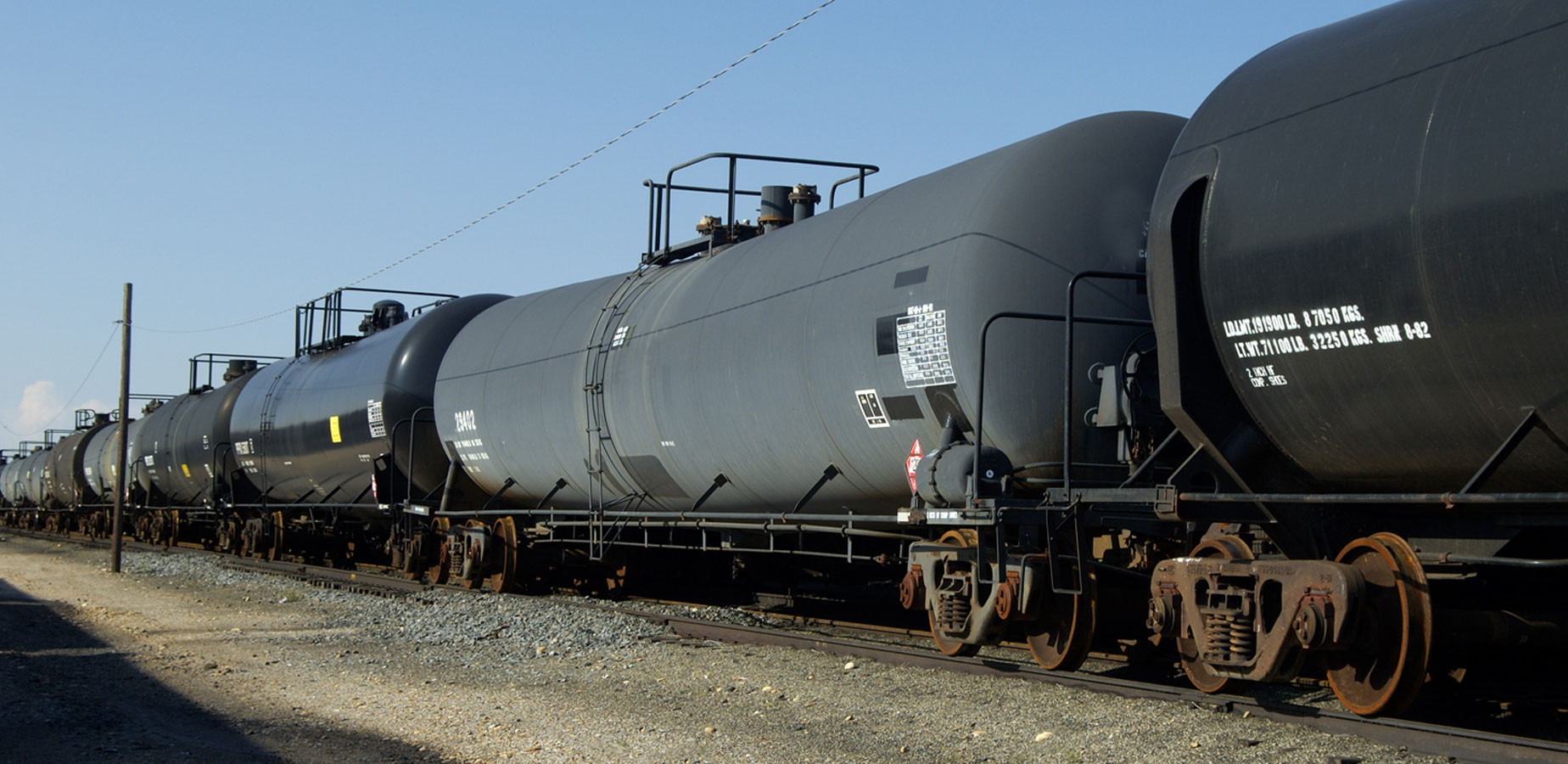 train carrying oil
